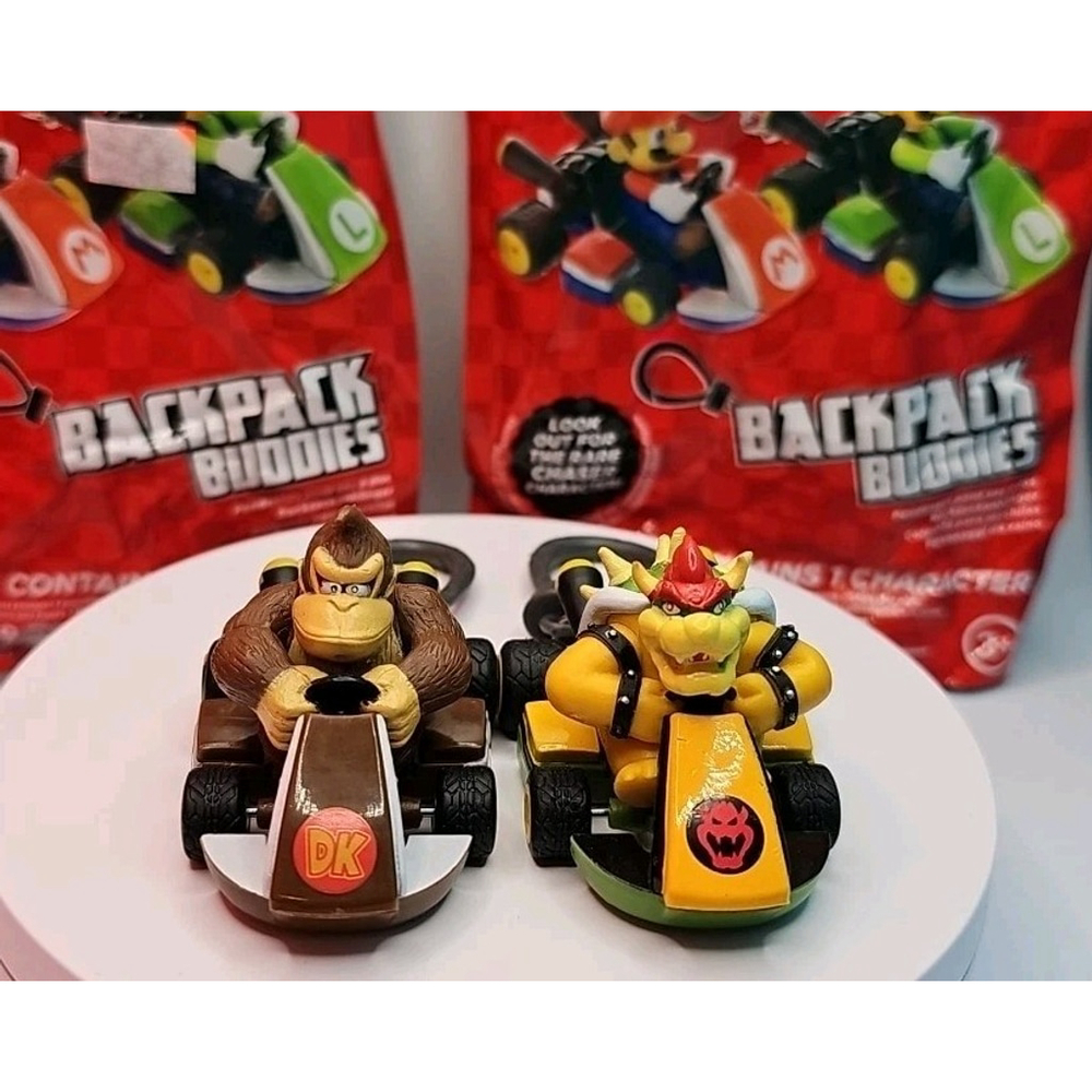 Mario Kart Backpack Buddies Donkey Kong & Bowser New With Packaging Paladone
